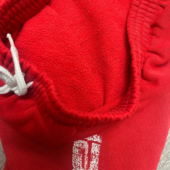 California Red Joggers Sweatpants Kids Unisex Vintage Hanes Large 14-16 Hanes - Picture 5 of 9